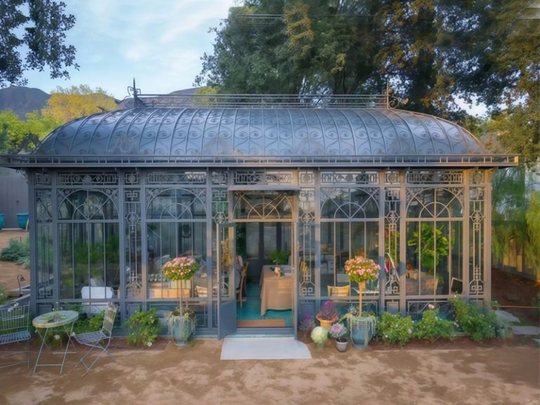 Victorian Black Glass Greenhouse For Sale